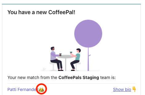 CoffeePals match leaders